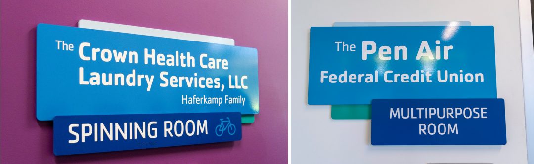 YMCA Donor Room Signs