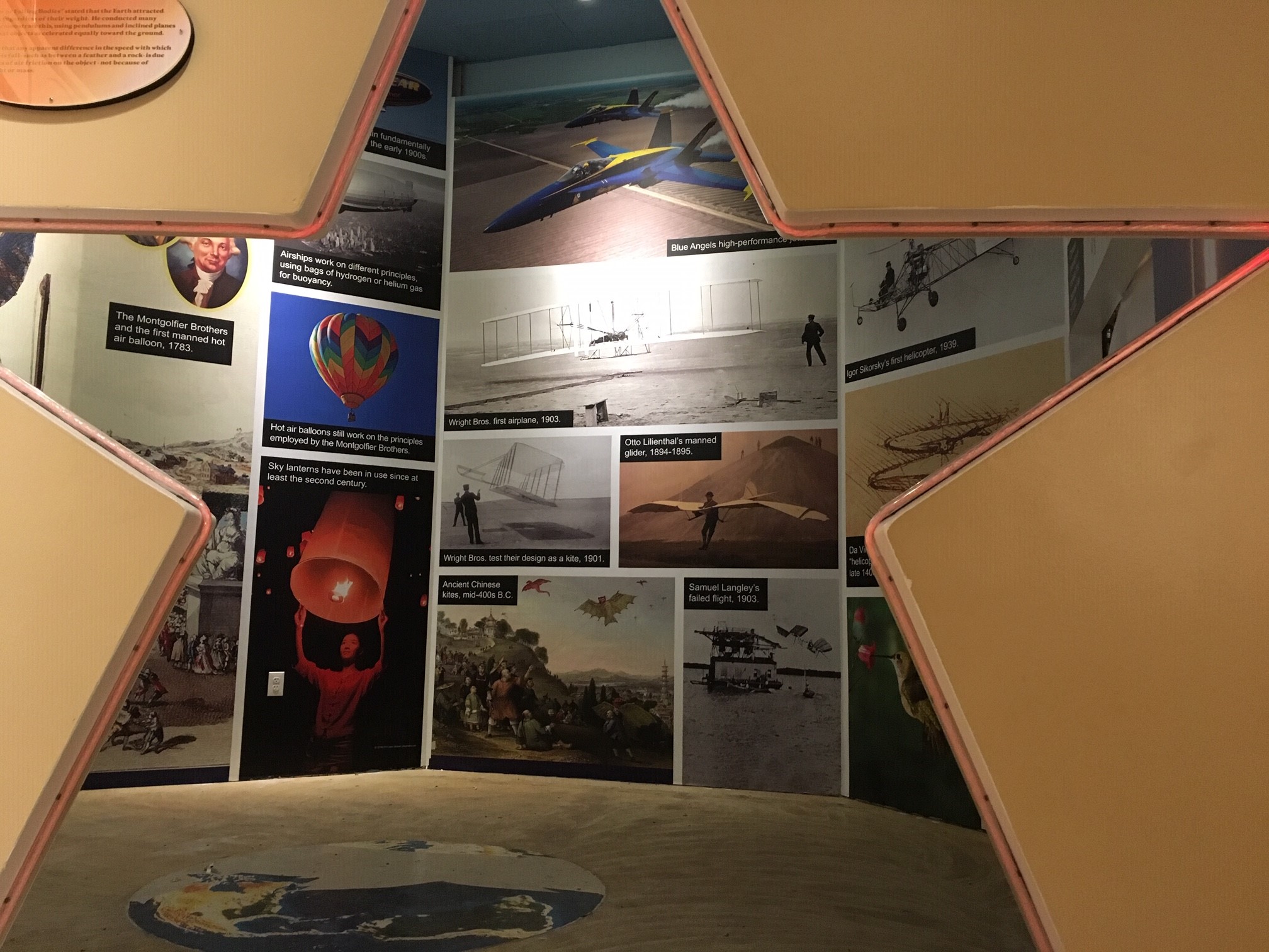 Museum and exhibition wall graphics at Naval Aviation Museum - Signgeek Environmental Graphics 
